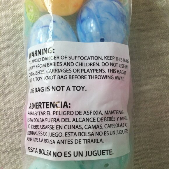 Lot of 8 Way to Celebrate Colorful Tie Dye Plastic Easter Eggs 12 Count Each - Picture 5 of 6